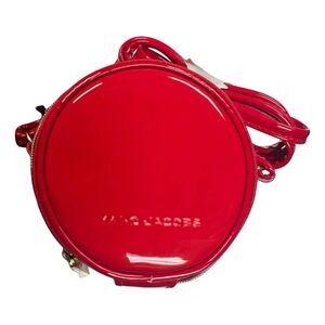 Marc Jacobs Shiny Red Round Patent Mini Crossbody NWOT 🔥